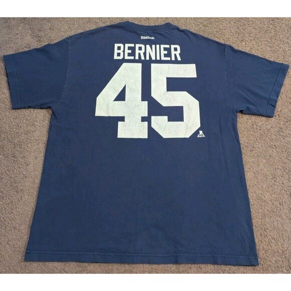 Reebok NHL Toronto Maple Leafs Jonathan Bernier #45 T-Shirt Jersey Men's XL - Picture 2 of 5